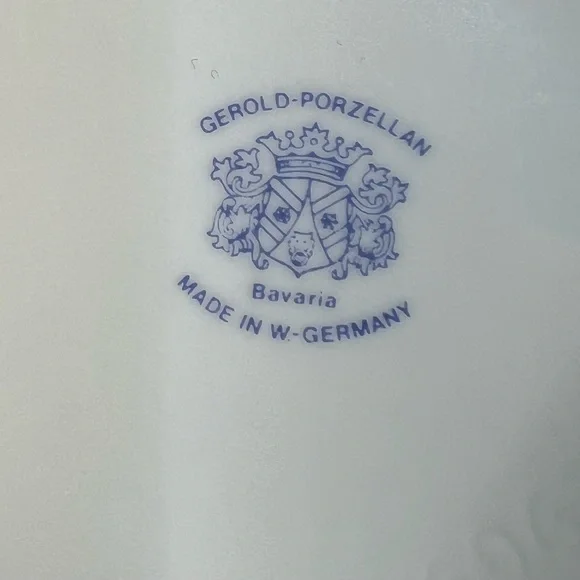 Gerold Porzellan (Porcelain) 8 inch pitcher. Made in Bavaria West Germany - Picture 7 of 9